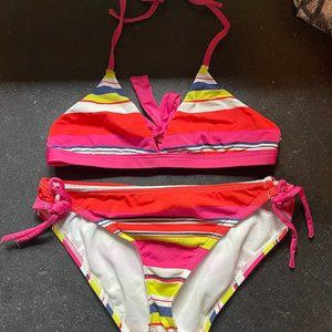 Splendid Girls Striped Bikini, Size 15